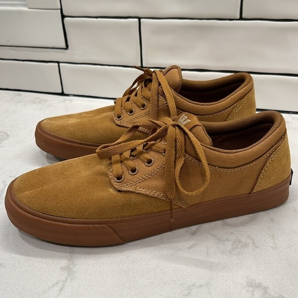 Supra Chino 08051-278-M Men's Brown Suede Lace Up Skate Sneakers Shoes Size 9 - Picture 3 of 16